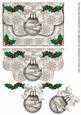 Silver Snow Bridge Bauble Flap Decoupage Step by Step