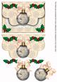 Snow Scene Tree Bauble Flap Decoupage Step by Step