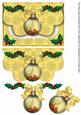 Red Candle Bauble Flap Decoupage Step by Step