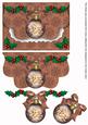 Snowy Village Bauble Flap Decoupage Step by Step