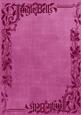 Cerise Jingle Bells Christmas A4 Backing Paper