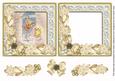 Angel Bell Pulling Poinsettia Reverse Decoupage Step by Step