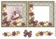 Plum Church Poinsettia Reverse Decoupage Step by Step