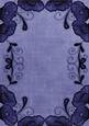 Dark Blue Poppy Linen Swirl Edge A4 Backing Paper