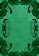 Dark Green Poppy Linen Swirl Edge A4 Backing Paper
