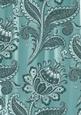 Dusky Teal Big Floral Painted Wallpaper A4 Backing Paper