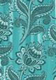 Teal Big Floral Painted Wallpaper A4 Backing Paper