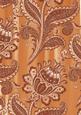 Burnt Orange Big Floral Painted Wallpaper A4 Backing Paper