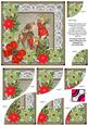 Feeding Reindeer Poinsettia 6in Duo Corner Stacker