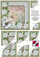 Snow Scene Ice Poinsettia 6in Duo Corner Stacker
