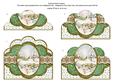 Pretty Snow Scene Green Anglaise Scallop Bottom Stacker