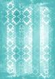 Teal Grunge Dolly Stripe Lace A4 Backing Paper