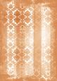 Burnt Orange Grunge Dolly Stripe Lace A4 Backing Paper