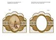 Snow Steeple Bronze Anglaise Scallop Card Base Frame