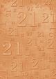 Burnt Orange Linen 21 Birthday A4 Backing Paper