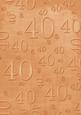 Burnt Orange Linen 40 Birthday A4 Backing Paper