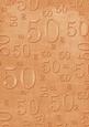 Burnt Orange Linen 50 Birthday A4 Backing Paper