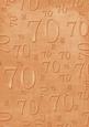 Burnt Orange Linen 70 Birthday A4 Backing Paper