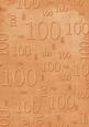 Burnt Orange Linen 100 Birthday A4 Backing Paper