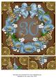 Teal Chocolate Poppy 30 Ring 8in Picture Sheet
