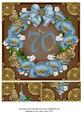 Teal Chocolate Poppy 70 Ring 8in Picture Sheet