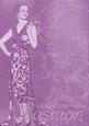 Lilac Fashion Lady A4 Backing Paper