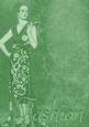 Mid Green Fashion Lady A4 Backing Paper