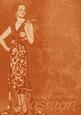 Burnt Orange Fashion Lady A4 Backing Paper