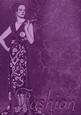 Purple Fashion Lady A4 Backing Paper