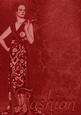 Dark Red Fashion Lady A4 Backing Paper