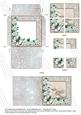 Ice Church Green Poinsettia Card Envelope Quad Stacker Aio