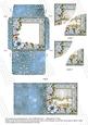 Pretty Snowscene Blue Mini Card Envelope Duo Stacker Aio