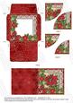Just Red Poinsettia Mini Card Envelope Duo Stacker Aio