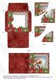 Red Robin Poinsettia Mini Card Envelope Duo Stacker Aio