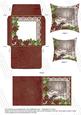 Winter Walk 2 Poinsettia Card Envelope Pointy Stacker Aio