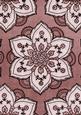 Dusky Pink Large Mosaic Flower Linen A4 Backing Paper
