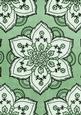 Mint Green Large Mosaic Flower Linen A4 Backing Paper