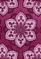 Cerise Large Mosaic Flower Linen A4 Backing Paper