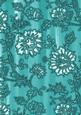 Teal Painted Mini Floral Wallpaper A4 Backing Paper