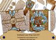 Chocolate Teal 60 Poppy 3D Scallop Wrap Card Kit