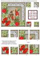 Feeding Reindeer Poinsettia 5in All 4 Corner Stacker