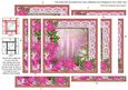 Pink Candles Poinsettia 5in Spiral Edge Stacker