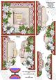 Pub Sign Poinsettia 5in Top and Bottom Scallop Stacker