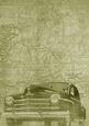 Olive Vintage Car the Second A4 Backing Paper