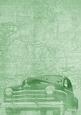 Mint Green Vintage Car the Second A4 Backing Paper