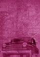 Cerise Vintage Car the Second A4 Backing Paper