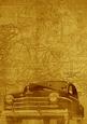 Gold Vintage Car the Second A4 Backing Paper