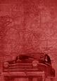 Dark Red Vintage Car the Second A4 Backing Paper