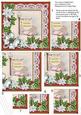 Pub Sign Poinsettia 5in One Corner Stacker