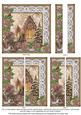 Church Window Poinsettia 5in Side Stacker
